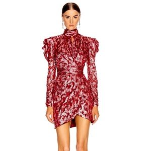 NWT Jonathan Simkhai Pink Mock Neck Mini Dress Size 10